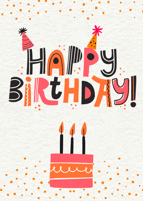 Happy birthday office group card with vibrant colorful design and cheerful typography perfect for workplace birthday celebrations from the whole team