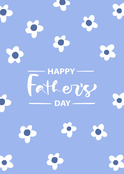 Illustrated Father's Day thank you card with warm celebratory design and appreciation message