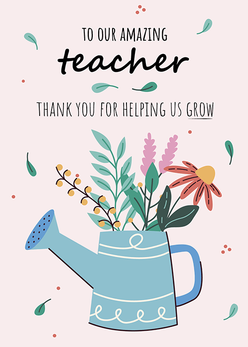Colorful retro rainbows and stars with amazing teacher text on a yellow background