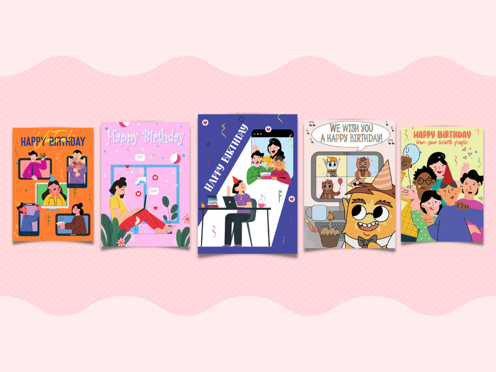 Variety of birthday cards by GreetPool