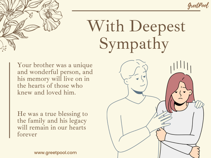 sympathy message for loss of brother, condolence message, what to write