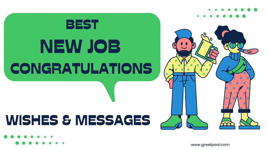 congratulations for new job wishes and messages banner