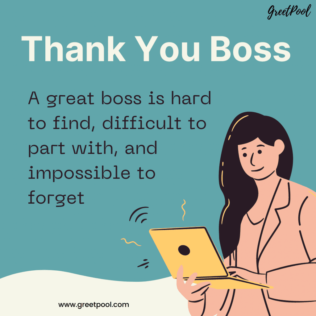 Thank You Message for boss and manager | GreetPool Group Ecards