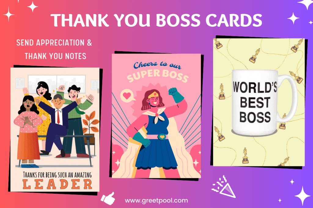 Boss appreciation cards | Thank You Boss Cards | GreetPool Group Ecards