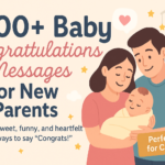 100 new baby congrats wishes for parents blog banner