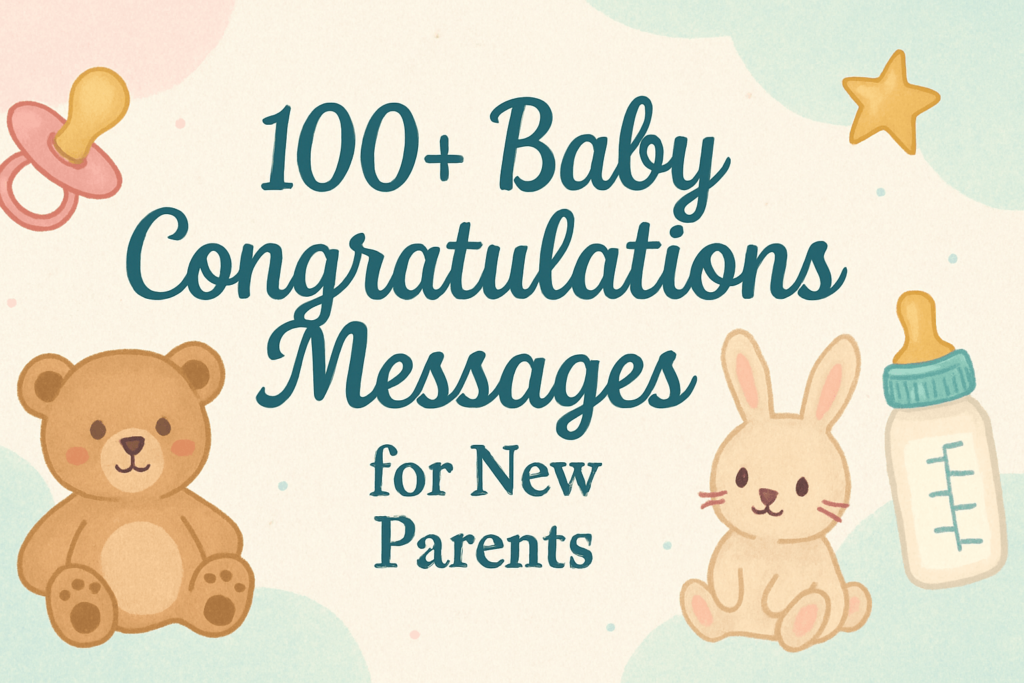 new baby congratulation wishes banner